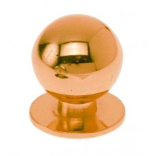 Ручка-кнопка шар, маленькая, d=16мм, золото