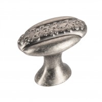 Ручка-кнопка №1014 ANTIQUE SILVER, античное серебро