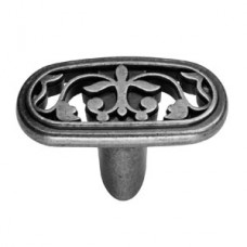 Ручка-кнопка 1001 ANTIQUE SILVER, античное серебро