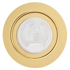 Светильник мебельный галогеновый FT 9216 золото, матовое стекло